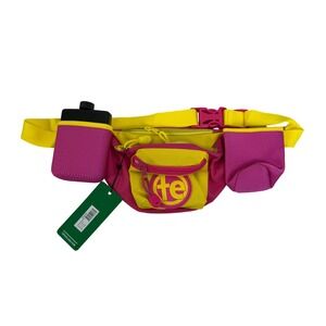 Tipsy‎ Elves Pink Lemonade Fannypack with Drink Holder and Flask Pink Yellow NWT
